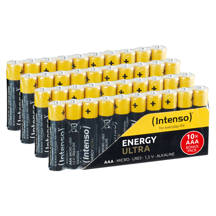 EAN 4034303027415 - Intenso 7501510 - Energy Ultra Alkaline Batterie AAA Micro 40er-Pack - Batterie Batería de un solo uso Al imagen 1