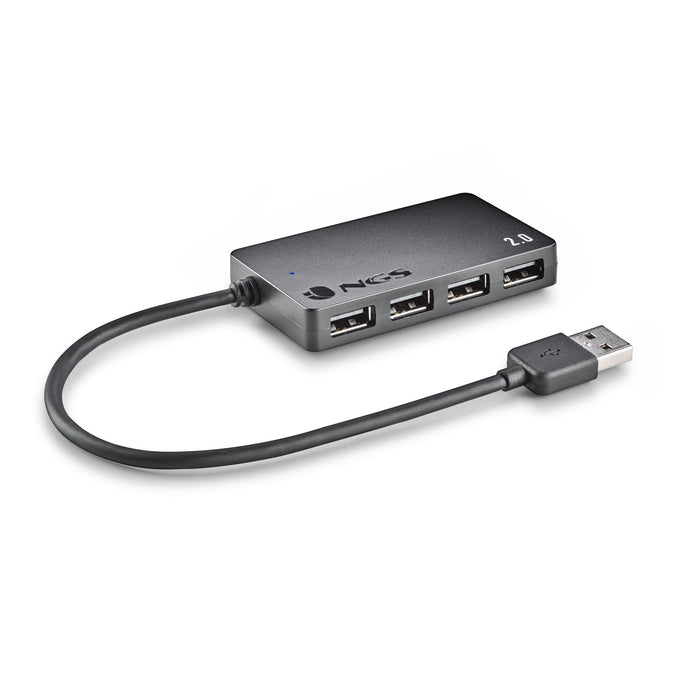 EAN 8435430621075 - NGS IHUB4 TINY USB 2.0 480 Mbit/s Negro imagen 3