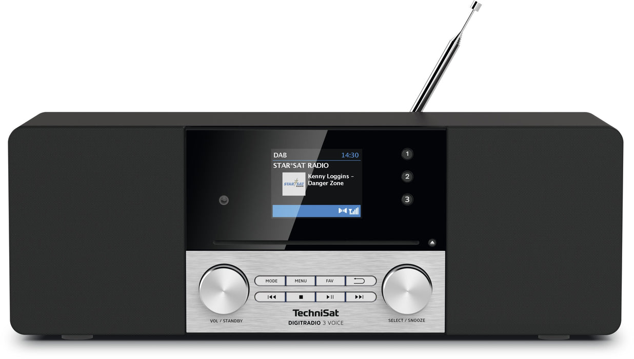 EAN 4019588039636 - TechniSat DIGITRADIO 3 VOICE Negro, Plata imagen 1
