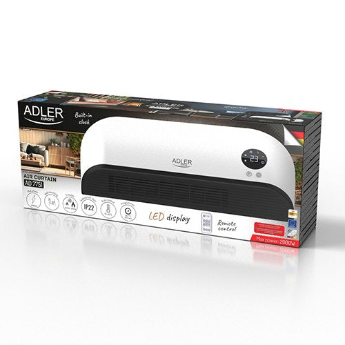 EAN 5905575903266 - Adler AD 7751 cortina de aire Negro, Blanco 2000 W imagen 8
