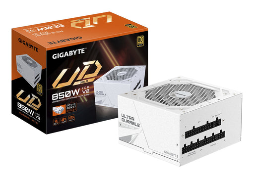 EAN 4719331556457 - GIGABYTE UD850GM PG5 V2 ICE unidad de fuente de alimentación 850 W 20+4 pin ATX Blanco imagen 1