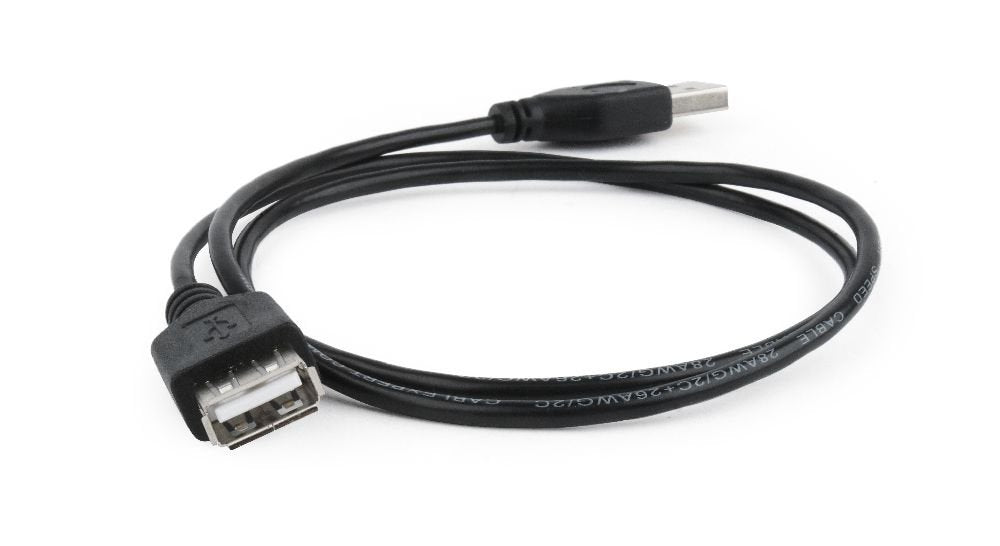 EAN 8716309098816 - Gembird CC-USB2-AMAF-75CM/300-BK cable USB USB 2.0 0,75 m USB A Negro imagen 4