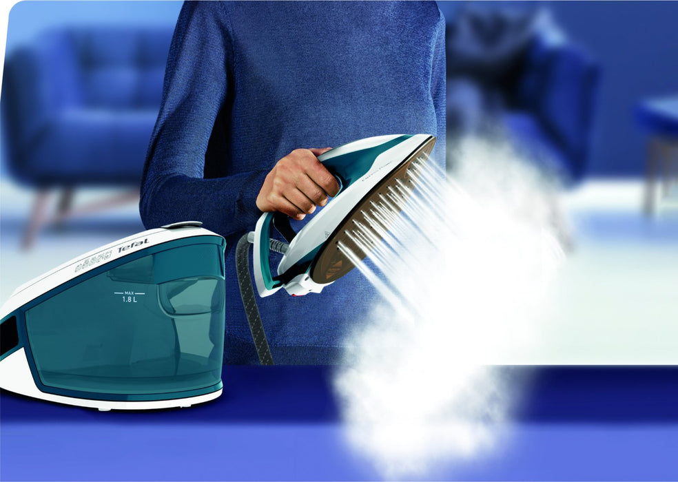 EAN 3121040086216 - Tefal Express Power SV8111 1,8 L Durilium AirGlide Autoclean soleplate Azul, Blanco imagen 6