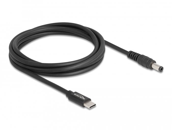 EAN 4043619879779 - DeLOCK 87977 cable de transmisión Negro 1,5 m USB C 5.5 x 2.1 mm imagen 2