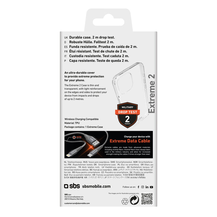 EAN 8018417449116 - SBS TEUNBKEX2IP1567P funda para teléfono móvil 17 cm (6.7") Transparente imagen 4