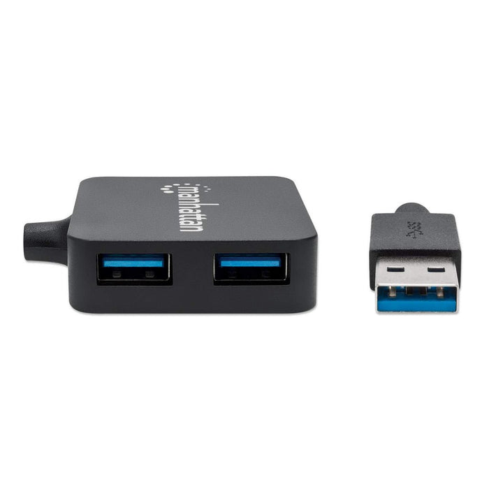 EAN 0766623162296 - Manhattan 162296 hub de interfaz USB 3.2 Gen 1 (3.1 Gen 1) Type-A 5000 Mbit/s Negro imagen 3