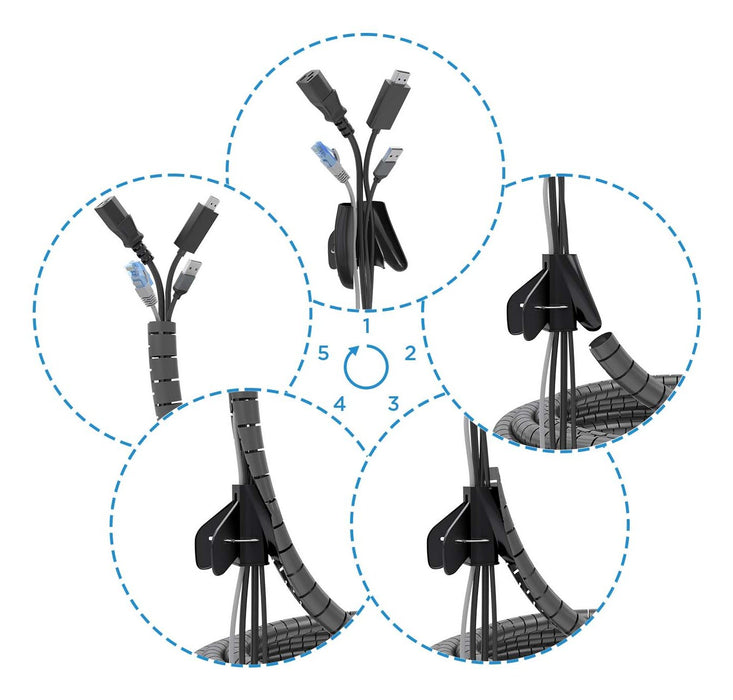 EAN 8435739902127 - AISENS A151-0900 organizador de cables Universal Pasacables 1 pieza(s) imagen 2