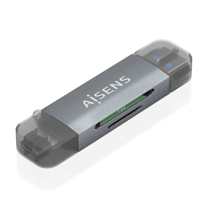 EAN 8435739901205 - AISENS ASCR-2AC08-GR lector de tarjeta USB 3.2 Gen 1 (3.1 Gen 1) Type-A/Type-C imagen 2