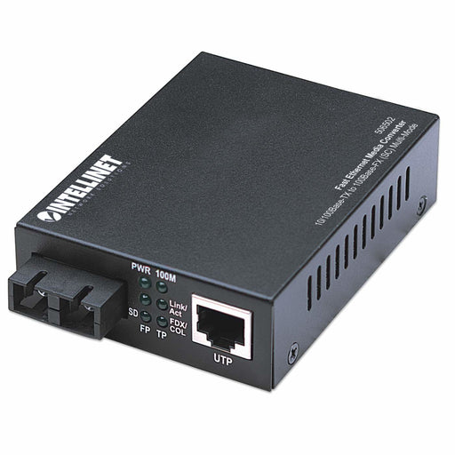 EAN 0766623506502 - Intellinet 506502 convertidor de medio 100 Mbit/s 1310 nm Multimodo Negro imagen 1