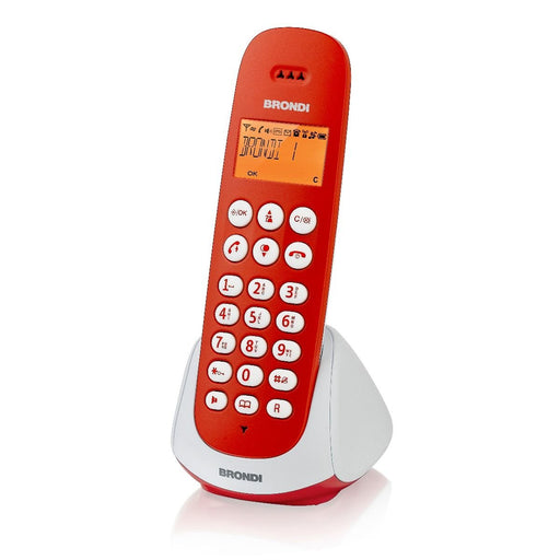 EAN 8015908738452 - Brondi Adara Teléfono DECT Identificador de llamadas Rojo, Blanco imagen 2