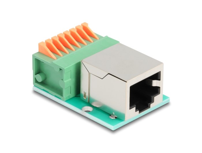 EAN 4043619906529 - DeLOCK 90652 cambiador de género para cable RJ45 8 pin terminal block Verde, Plata imagen 1