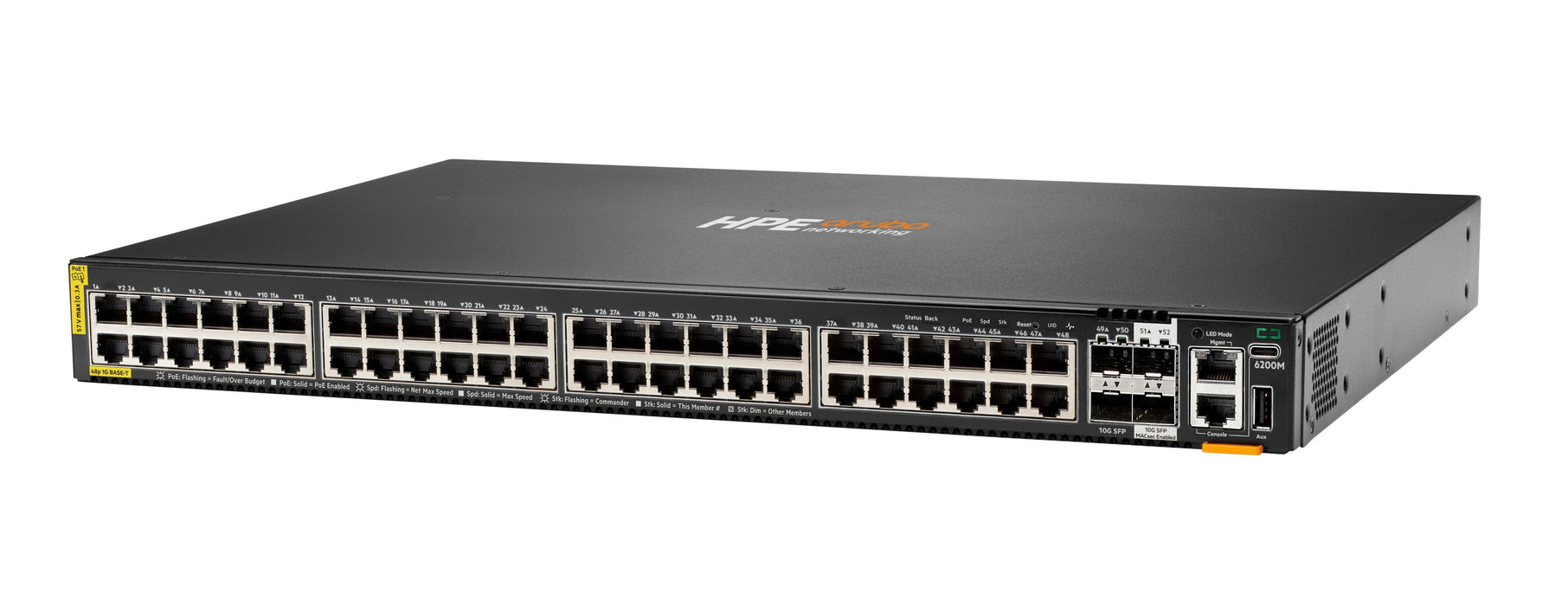 EAN 190017535036 - HPE Aruba Networking CX 6200M 48G Class4 PoE 4SFP+ Switch imagen 2
