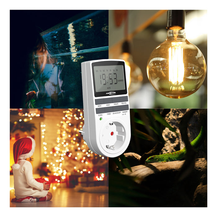 EAN 4013674186037 - Ansmann 1260-0006 contador eléctrico Blanco Programador eléctrico diario/semanal imagen 4