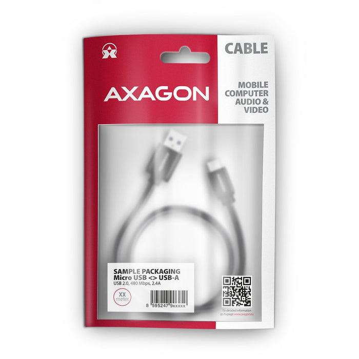 EAN 8595247905864 - Axagon BUMM-AM10TB cable USB USB 2.0 1 m Micro-USB B USB A Negro imagen 6