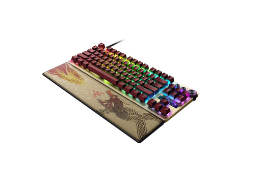 EAN 8886419349877 - Razer Huntsman V3 Pro Tenkeyless teclado Juego USB QWERTY Inglés internacional Oro, Amarillo imagen 2