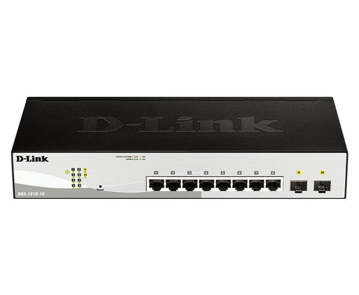 EAN 0790069411670 - D-Link DGS-1210-10 switch Gestionado L2 Gigabit Ethernet (10/100/1000) 1U Negro, Gris imagen 1