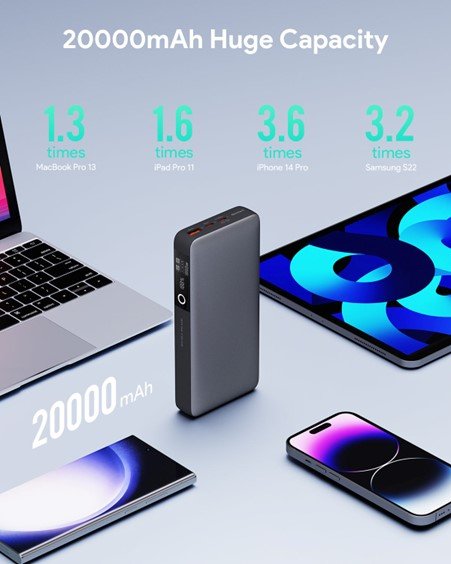 EAN 0689323786435 - AUKEY PB-Y43 batería externa Litio 20000 mAh Negro imagen 2