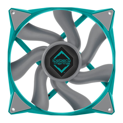 EAN 1230000071154 - Iceberg Thermal IceGALE Xtra Carcasa del ordenador Ventilador 14 cm Verde azulado 1 pieza(s) imagen 1
