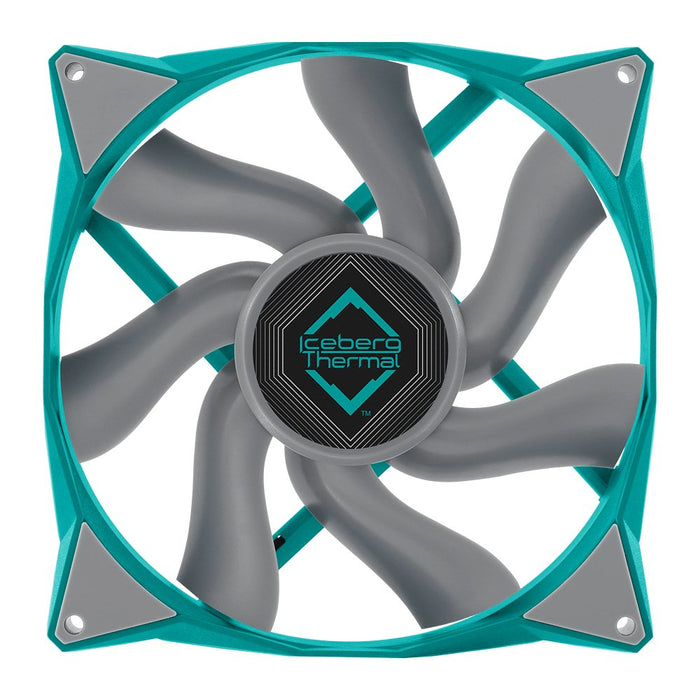 EAN 1230000071154 - Iceberg Thermal IceGALE Xtra Carcasa del ordenador Ventilador 14 cm Verde azulado 1 pieza(s) imagen 1