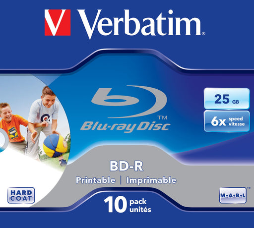 EAN 0023942437130 - Verbatim BD-R SL 25GB 6x Printable 10 Pack Jewel Case 10 pieza(s) imagen 1
