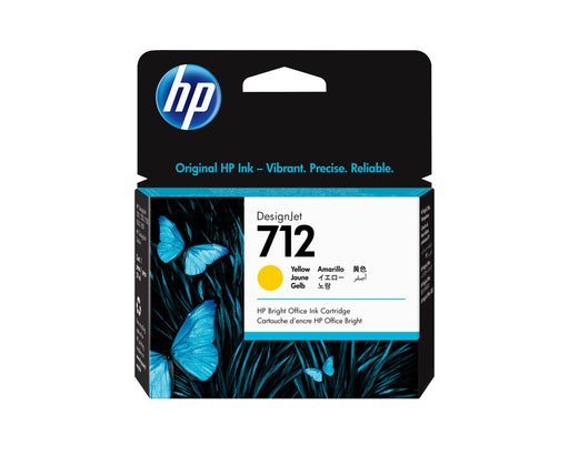 EAN 0193905352838 - HP 712 29-ml Yellow DesignJet Ink Cartridge cartucho de tinta 1 pieza(s) Original Rendimiento estándar imagen 1