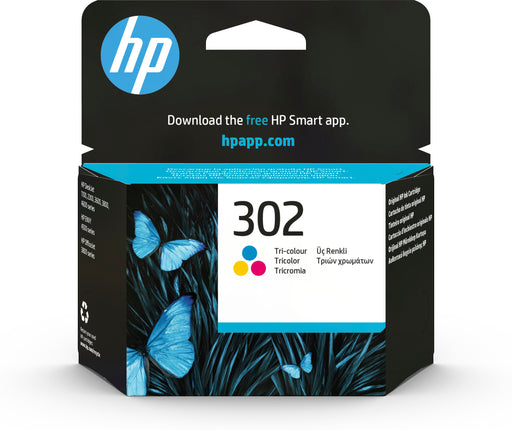 EAN 0888793802960 - HP 302 Tri-color Original Ink Cartridge cartucho de tinta 1 pieza(s) Rendimiento estándar Cian, Magenta,  imagen 1