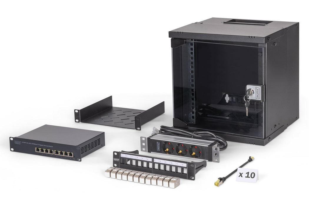 EAN 4016032499466 - Digitus DN-49101-SET armario rack Bastidor de pared Negro imagen 1