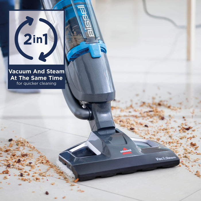 EAN 11120235340 - Bissell Vac & Steam Fregona a vapor 1,35 L 1600 W Azul, Titanio imagen 2