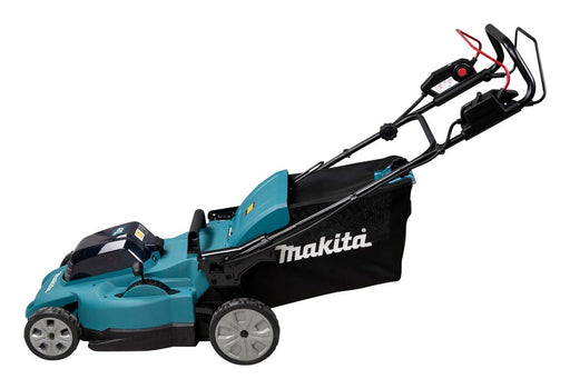 EAN 0088381756686 - Makita DLM481Z cortadora de césped Cortacésped manual Batería Negro, Azul, Metálico imagen 2