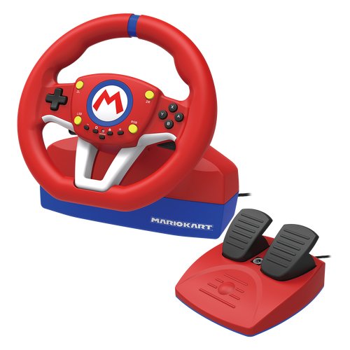 EAN 0873124007893 - Hori Mario Kart Racing Wheel Pro Negro, Azul, Rojo, Blanco USB Volante + Pedales Analógico Nintendo Switc imagen 4