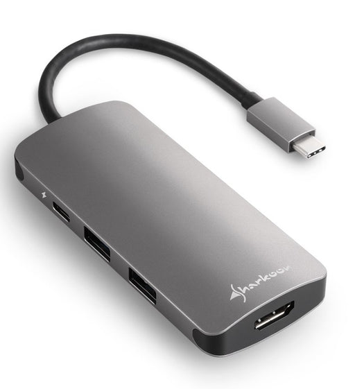 EAN 4044951026715 - Sharkoon USB 3.0 Type C Multiport Adapter Alámbrico USB 3.2 Gen 1 (3.1 Gen 1) Type-C Gris imagen 2