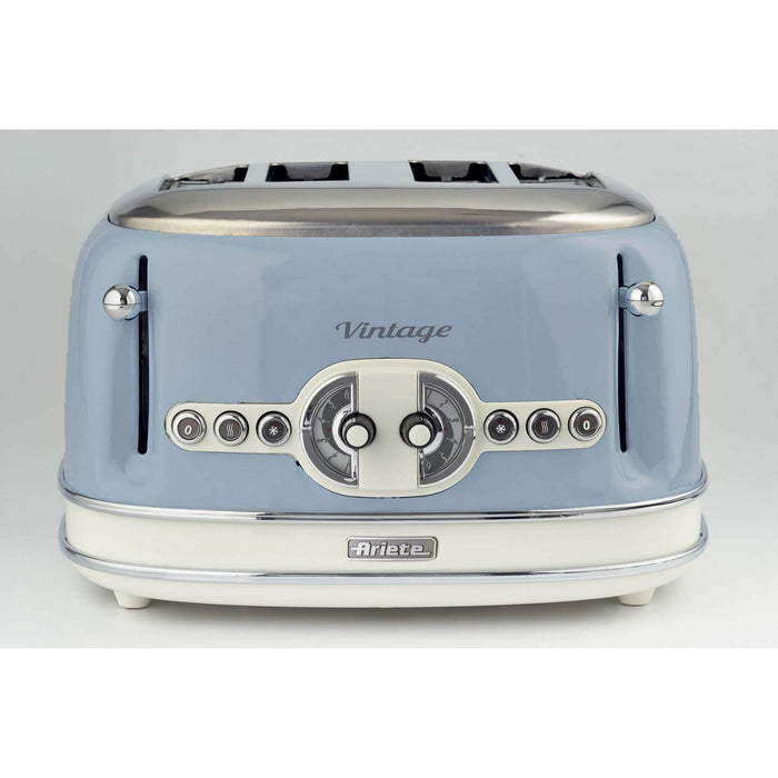 EAN 8003705114951 - Ariete 0156/05 6 4 rebanada(s) 1600 W Azul, Cromo, Blanco imagen 2