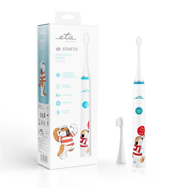 EAN 8590393324491 - Eta Sonetic Kids Maxipes Niño Cepillo dental sónico Azul, Blanco imagen 1