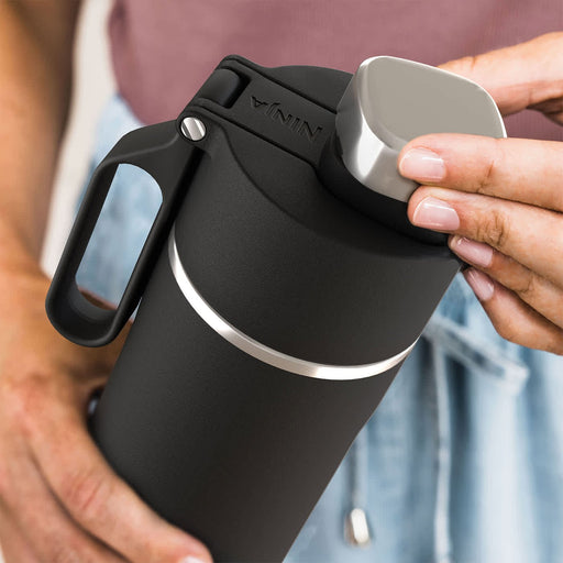 EAN 0622356293709 - Ninja Thirsti Uso diario, Fitness, Senderismo, Deportes 530 ml Plástico, Acero inoxidable Negro imagen 2