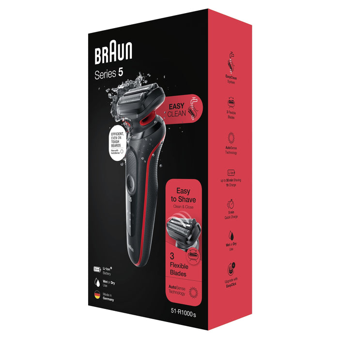 EAN 4210201430865 - Braun Series 5 50-R1000s Máquina de afeitar de láminas Negro, Rojo imagen 6