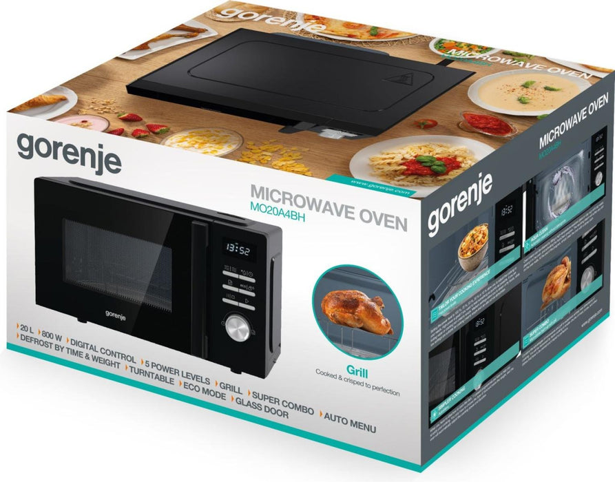 EAN 3838782611537 - Gorenje MO20A4BH Negro Microondas combinado Encimera 20 L 800 W imagen 10
