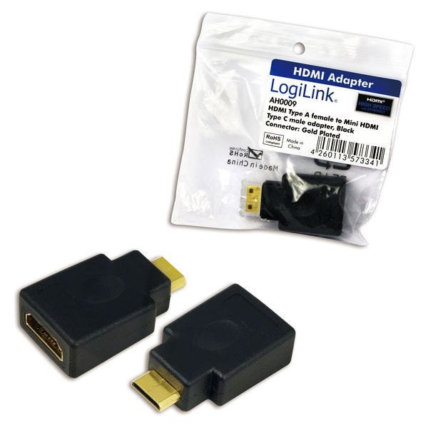 EAN 4052792005929 - LogiLink AH0009 cambiador de género para cable HDMI C HDMI A Negro imagen 2