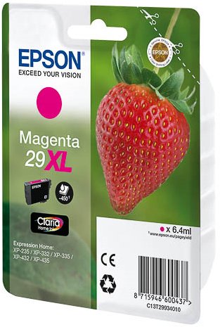 EAN 8715946600437 - Epson Strawberry 29XL M cartucho de tinta 1 pieza(s) Original Alto rendimiento (XL) Magenta imagen 1