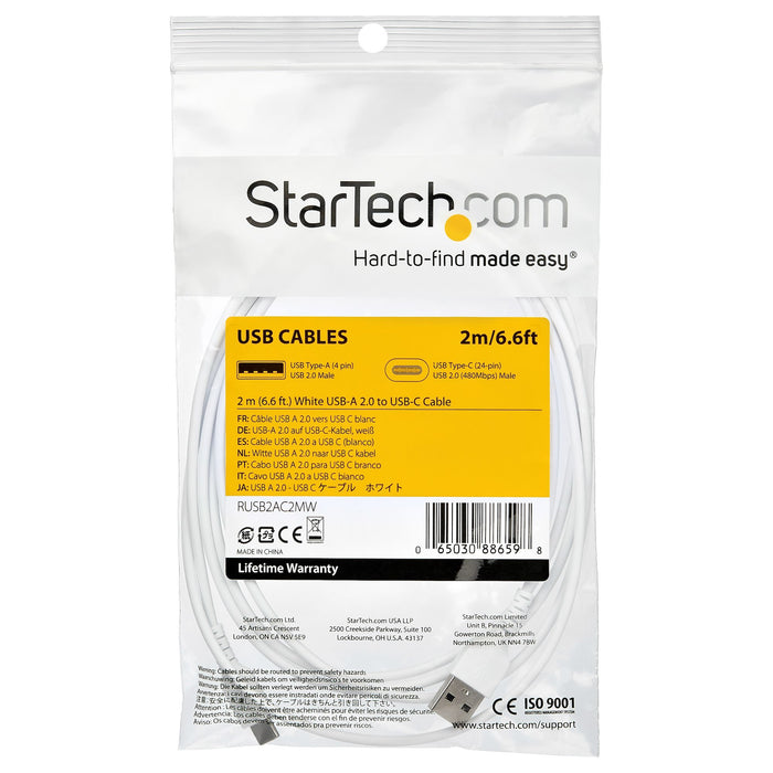 EAN 0065030886598 - StarTech.com RUSB2AC2MW cable USB USB A USB C imagen 7
