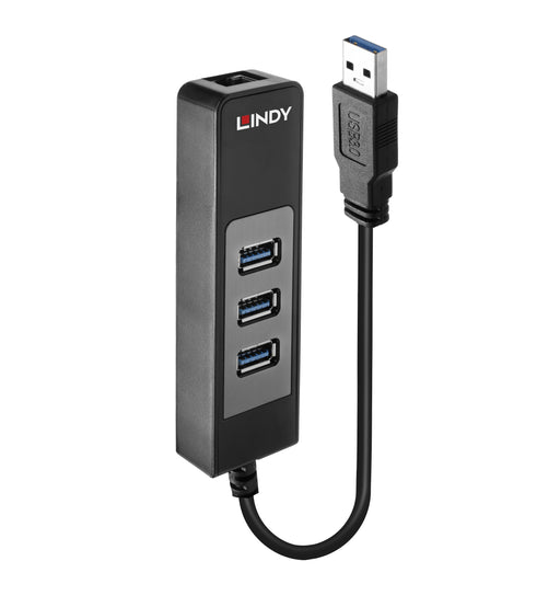 EAN 4002888431767 - Lindy 43176 hub de interfaz USB 3.2 Gen 1 (3.1 Gen 1) Type-A 5000 Mbit/s Negro imagen 1