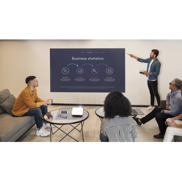 EAN 766907007893 - Viewsonic M2e Proyector de corto alcance 1000 lúmenes ANSI LED 1080p (1920x1080) 3D Gris, Blanco imagen 37