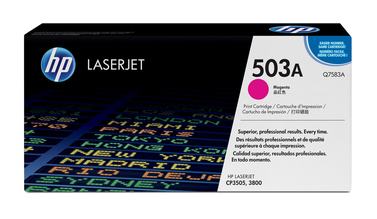 EAN 0829160697420 - HP 503A Magenta Original LaserJet Toner Cartridge cartucho de tóner 1 pieza(s) imagen 1