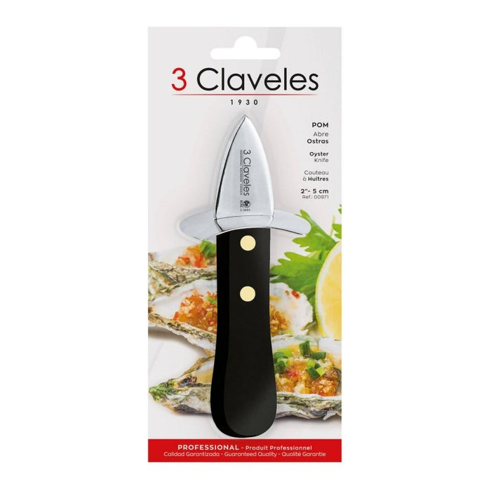EAN 8410990009716 - 3 Claveles 00971 Acero inoxidable 1 pieza(s) Cuchillo para ostras imagen 2