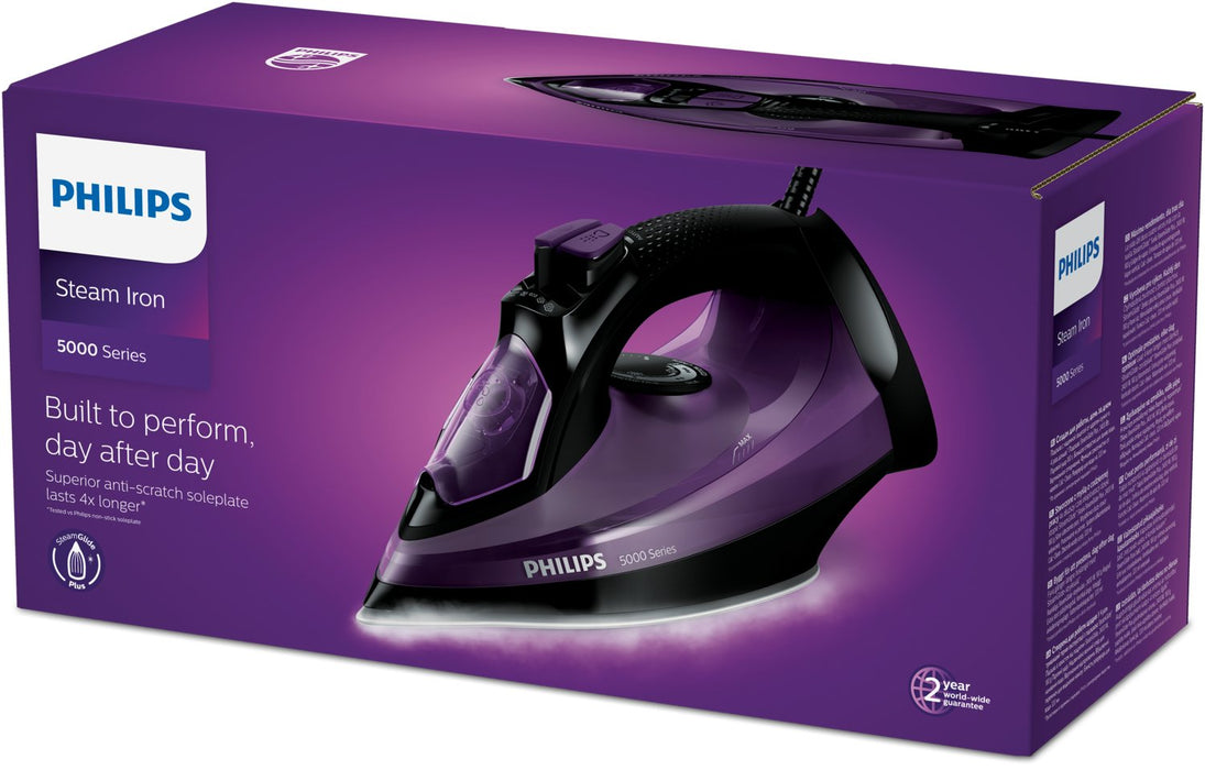 EAN 8710103968214 - Philips 5000 series DST5030/80 plancha Plancha a vapor Suela SteamGlide Plus 2400 W Violeta imagen 3