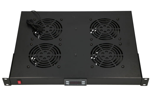 EAN 5903148914718 - Extralink 19\" RACK MOUNT FAN PANEL (4 FANS) WITH THERMOSTAT Panel del ventilador imagen 2