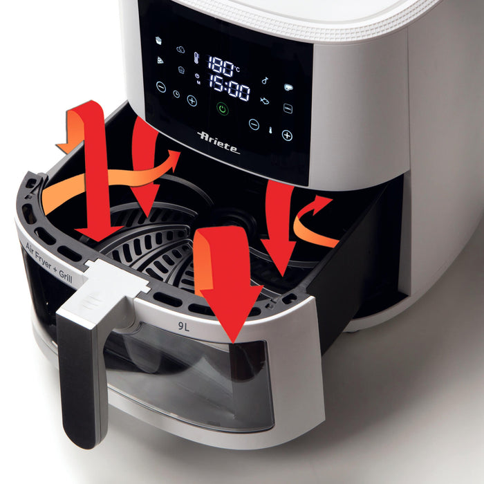 EAN 8003705122727 - Ariete 4630/03 Sencillo 9 L 1500 W Freidora de aire caliente Blanco imagen 4
