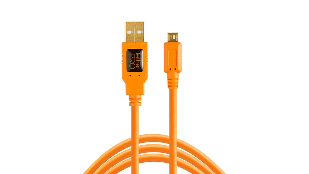 EAN 0818307012110 - Tether Tools CU5430ORG cable USB USB 2.0 4,6 m USB A Micro-USB B Naranja imagen 1