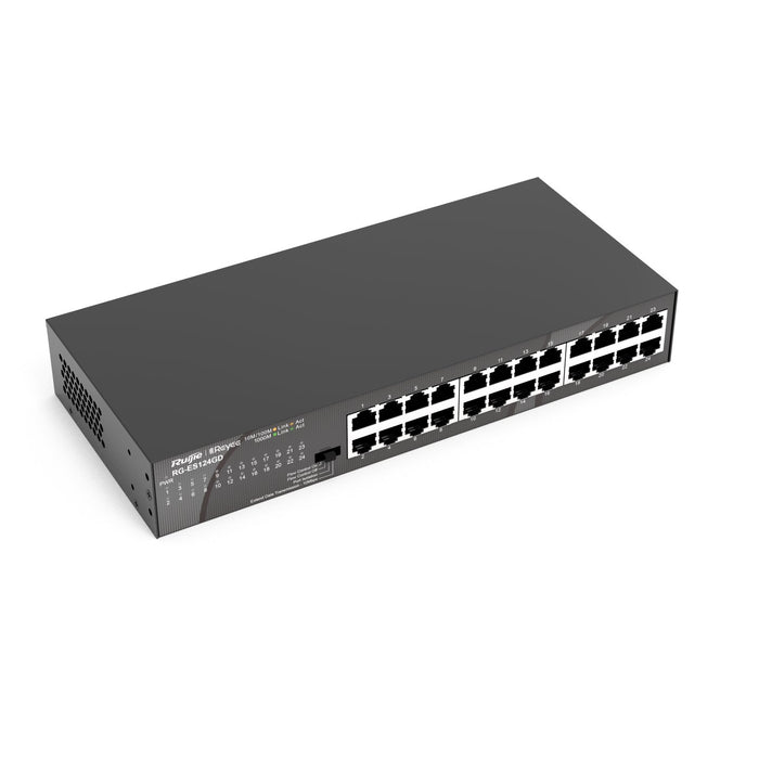 EAN 6971693271531 - Ruijie Networks RG-ES124GD switch No administrado Gigabit Ethernet (10/100/1000) Negro imagen 3