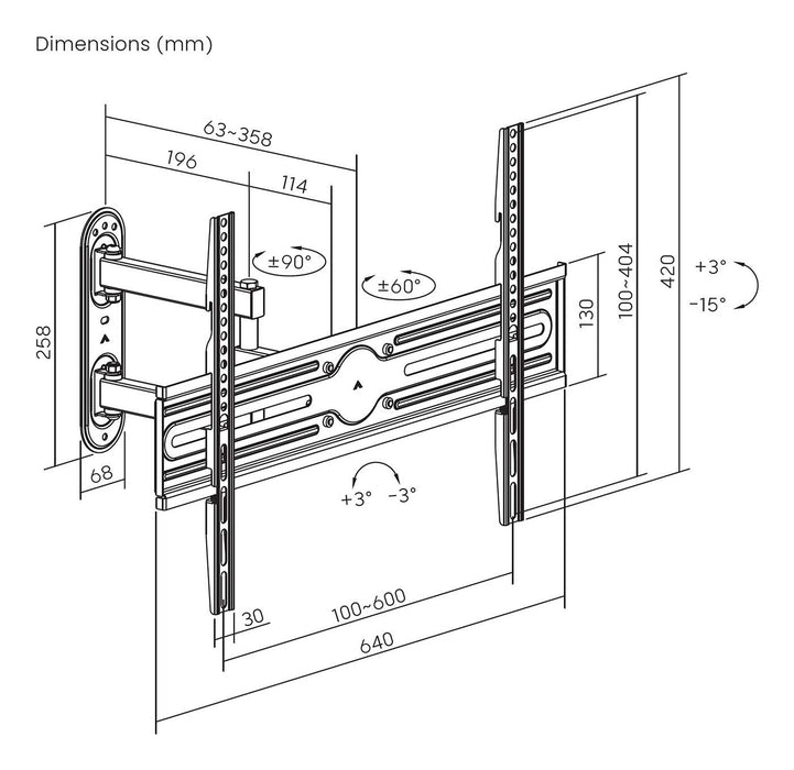 EAN 8435739902325 - AISENS WT70TSLE-323 soporte para TV 177,8 cm (70") imagen 7