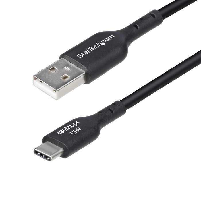 EAN 65030922449 - StarTech.com USB2AC30CMBK cable USB USB 2.0 0,3 m USB A USB C Negro imagen 1